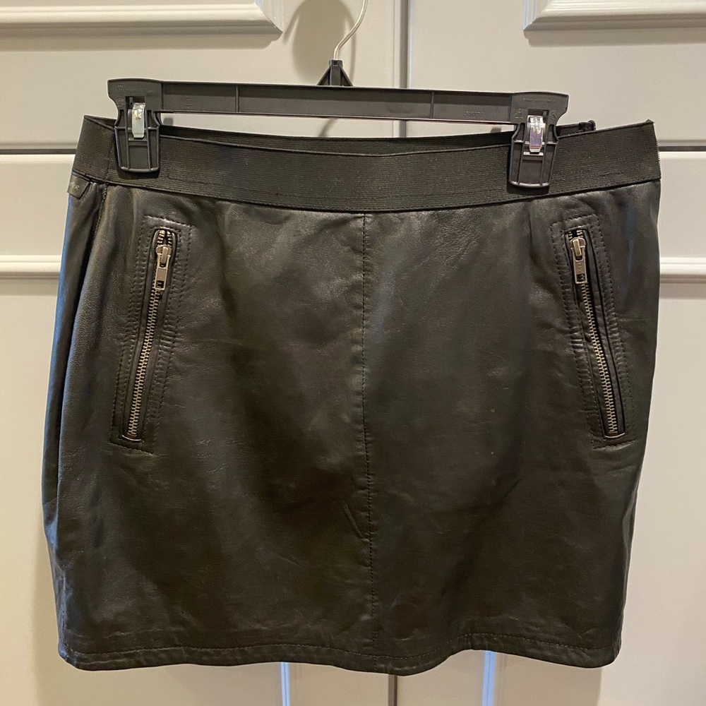 Black Leather Skirt
